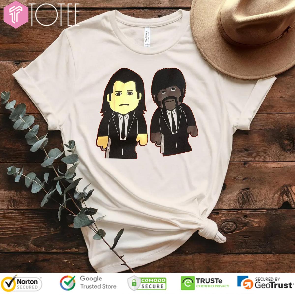 Samuel L. Jackson Pulp Fiction Jules And Vincent Version Lego T-Shirt