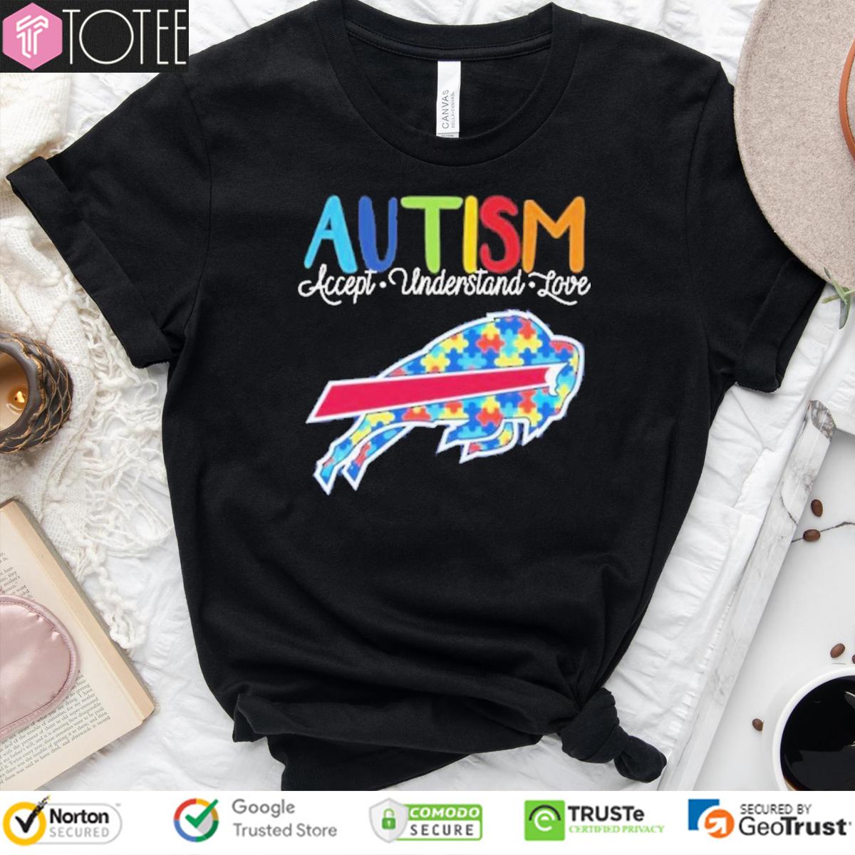 Buffalo Bills Autism Awareness Accept Understand Love T-Shirt
