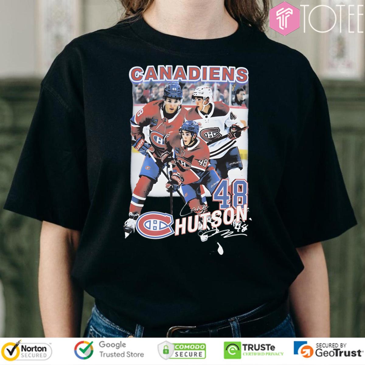 Lane Hutson 48 Montreal Canadiens Hockey Vintage Signature Shirt