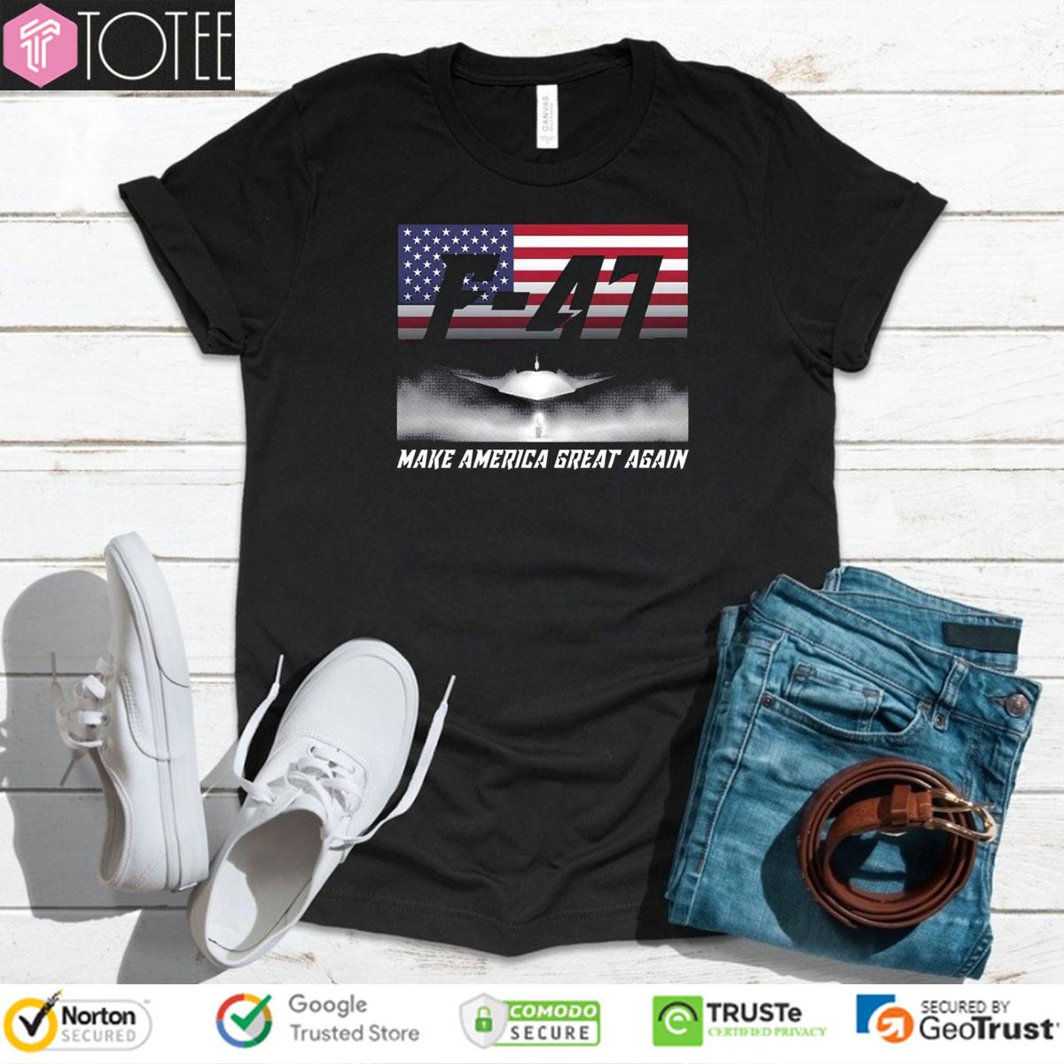 F-47 Make America Great Again USA Flag T-Shirt