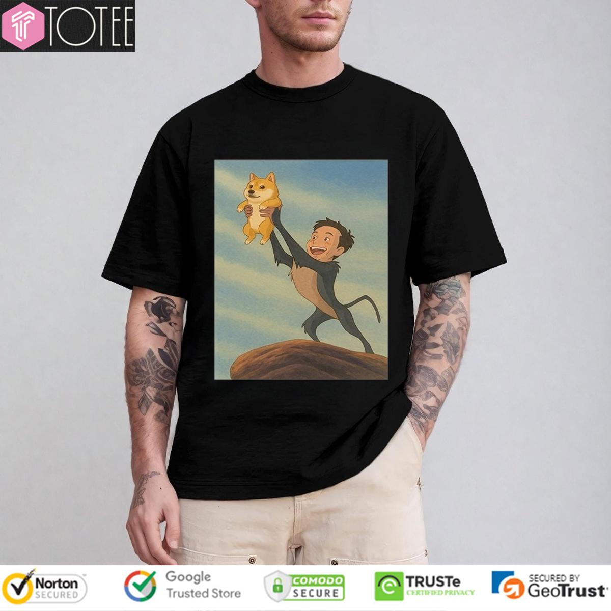 The Lion King Parody Elon Musk Doge T-Shirt