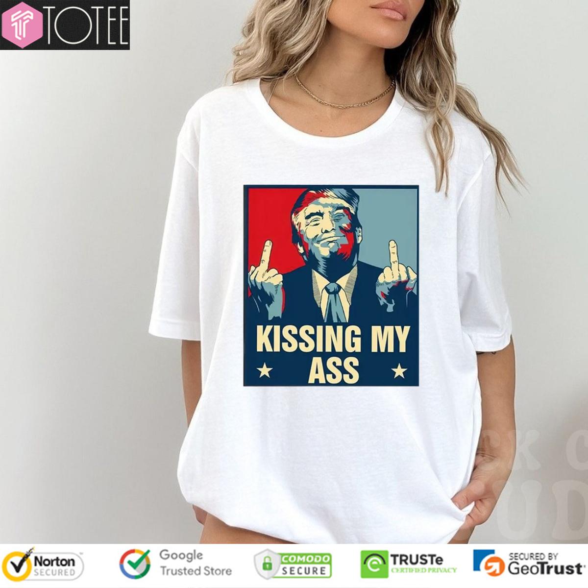 Trump Negotiate Tariffs Kissing My Ass t-shirt