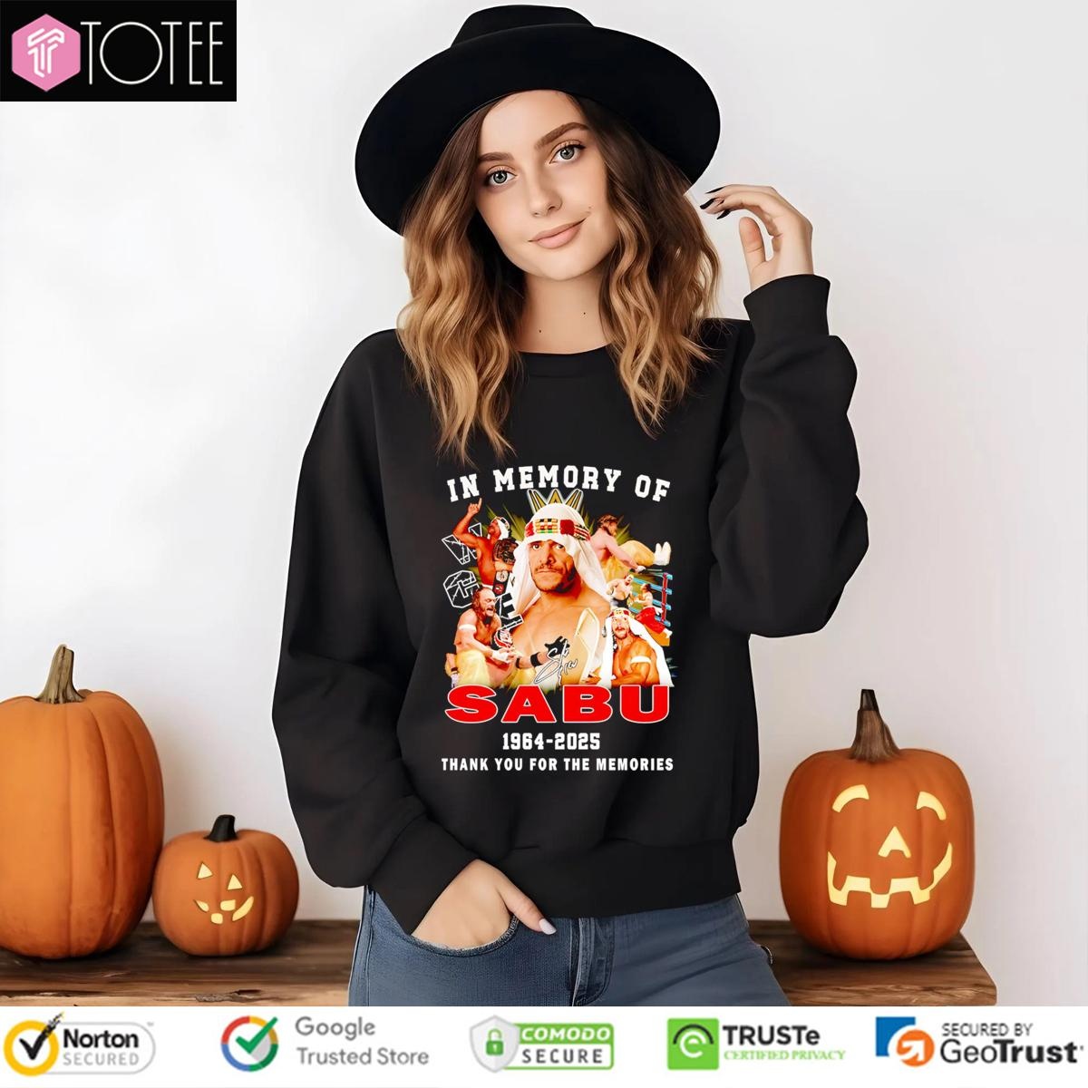 In Memory Of Sabu 1964-2025 Thank You Sabu Wrestling Signature Sweatshirt